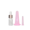 Facial cupping set + Vitamine C Serum 5ml roze